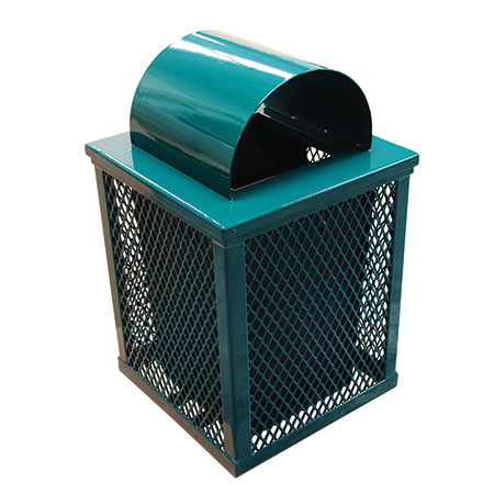 Square Expanded Receptacle with Lid
